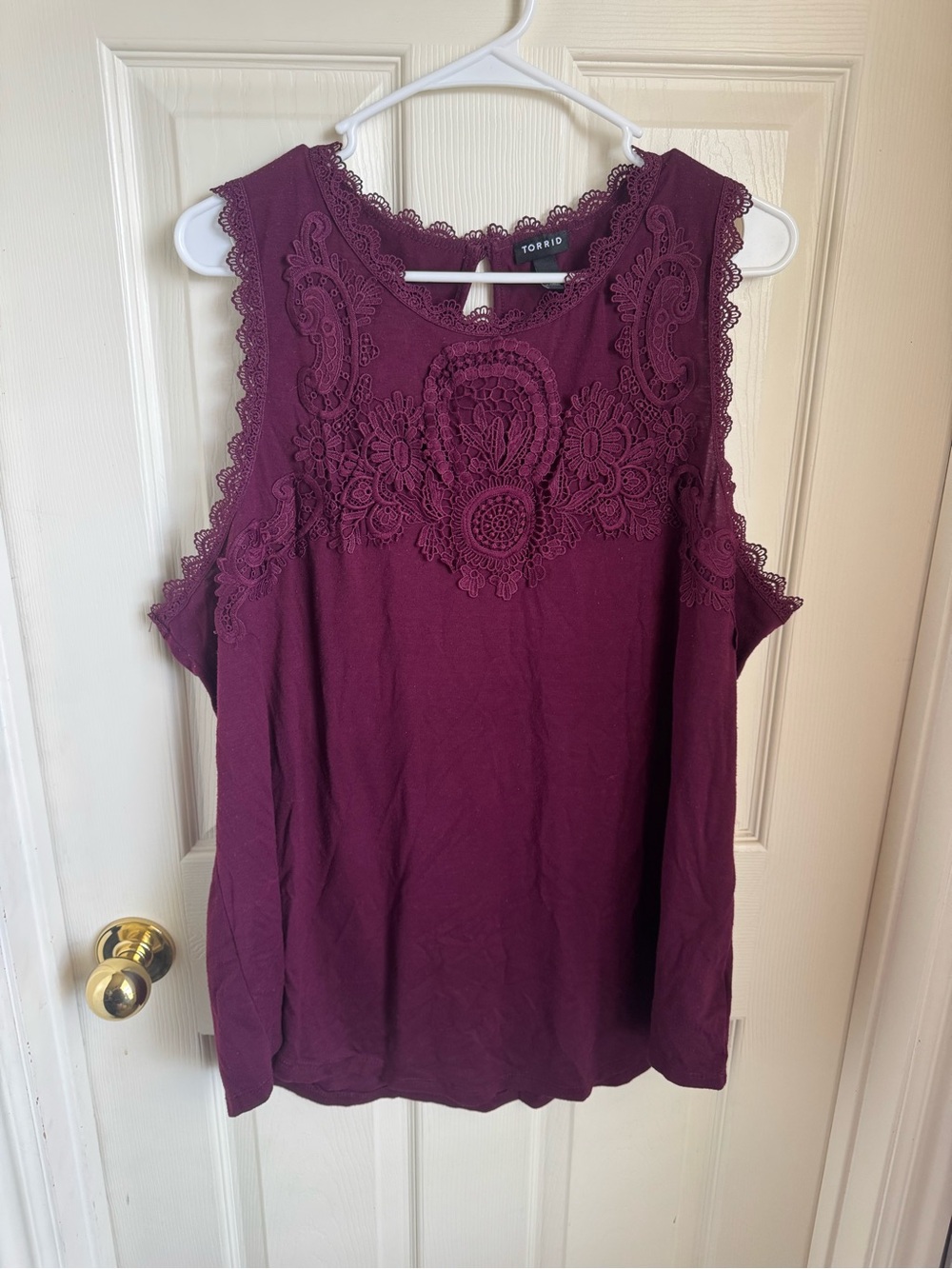 Torrid Tank Top With Lace Detail
